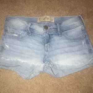 Hollister denim short-shorts low rise